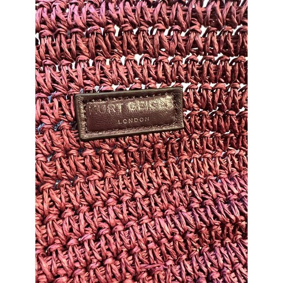 Kurt Geiger London Womens Purple Chelsea Raffia Large Tote Hand Bag - Picture 10 of 10